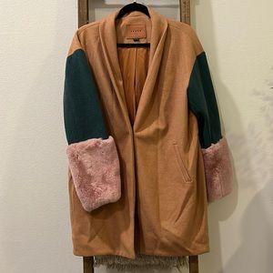 BLANKNYC pink cuffed coat